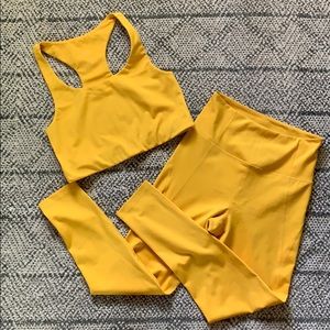 Girlfriend Collective Citrine top and bottom set